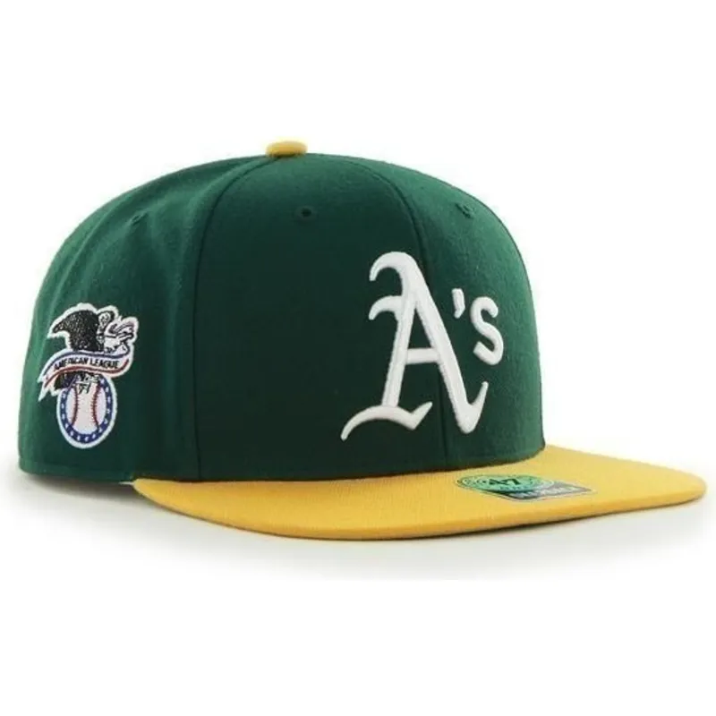 plana-snapback-lisa-lateral-oakland-athletics-mlb-47-brand