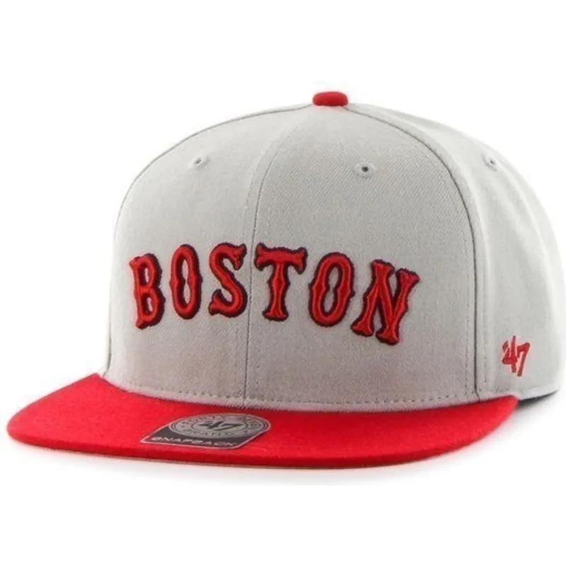 plana-snapback-lateral-boston-red-sox-mlb-47-brand