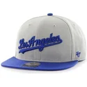 47-brand-flat-brim-side-logo-mlb-los-angeles-dodgers-grey-snapback-cap