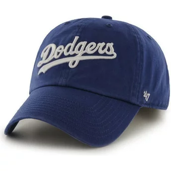 Καπέλο 47 Brand με καμπυλωτό γείσο, λογότυπο Script, ομάδας MLB Los Angeles Dodgers, σε μπλε χρώμα, μοντέλο Clean Up