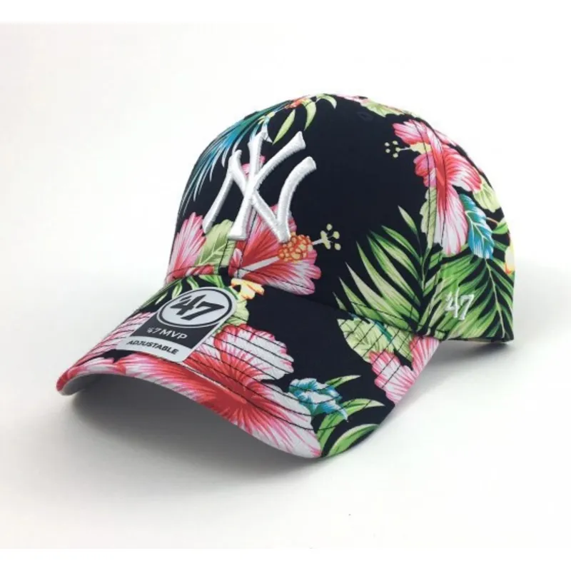 curva-estampado-de-flores-new-york-yankees-mlb-47-brand